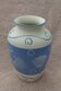 vase céramique bleu déco coquillages bord de mer