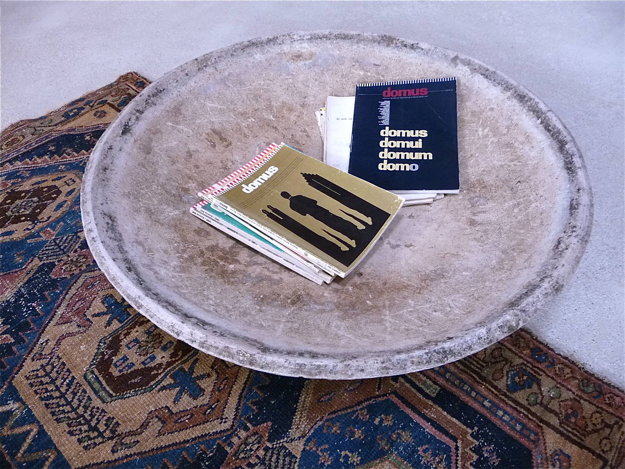 Large Round Outdoor Planter by René Pechère Eternit AG, Switzerland 1950s