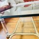 Table basse en verre