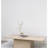 Travertine coffee table