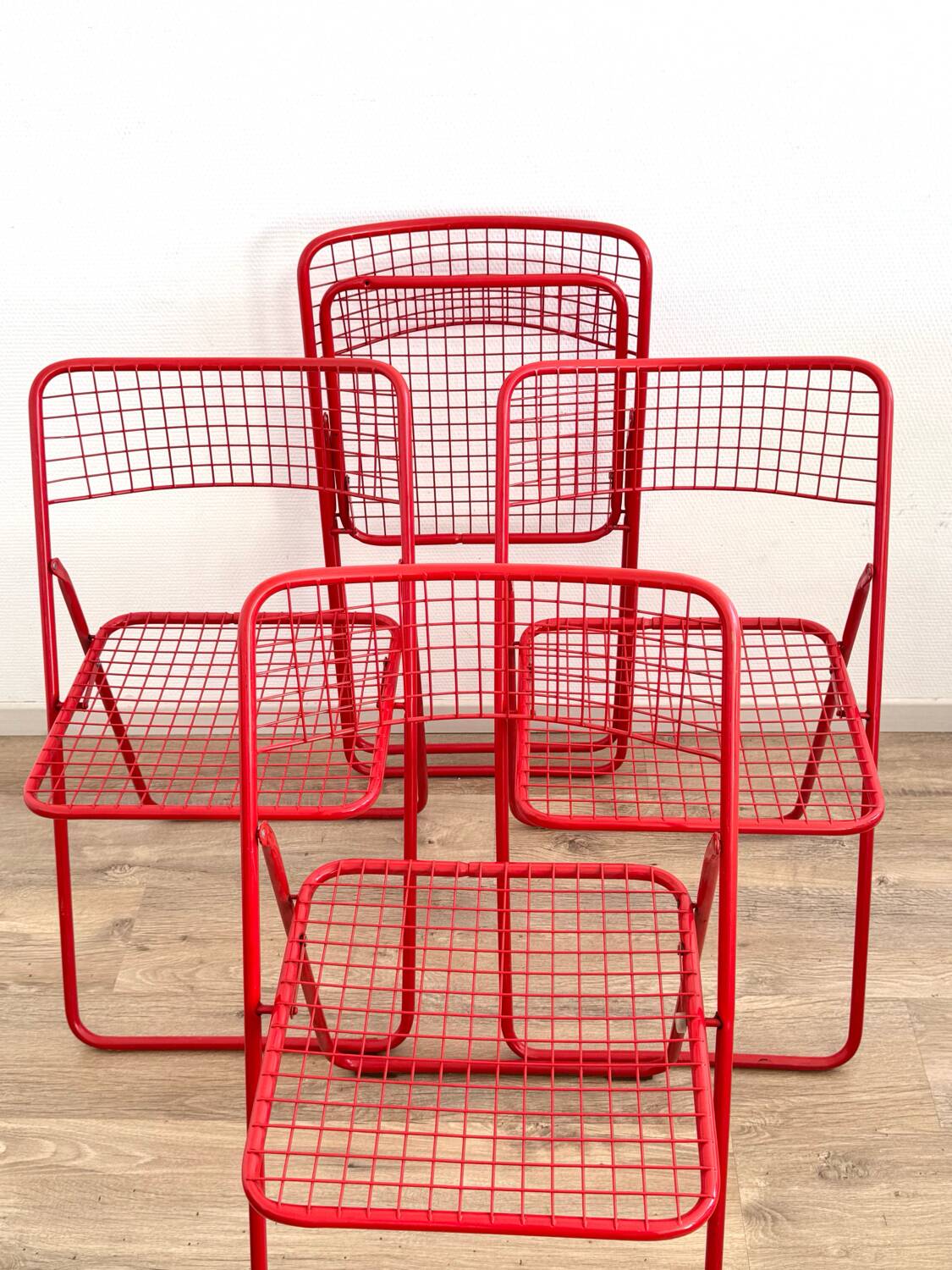 Set of 4 Ted Net chairs, Niels Gammelgaard