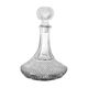 Carafe à vin en verre taillé diamant