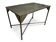 Vintage workshop desk in patinated metal