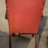 Red skai armchair, 60s