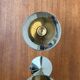 Italian postmodern metal candle holders, 1980s, set of 2