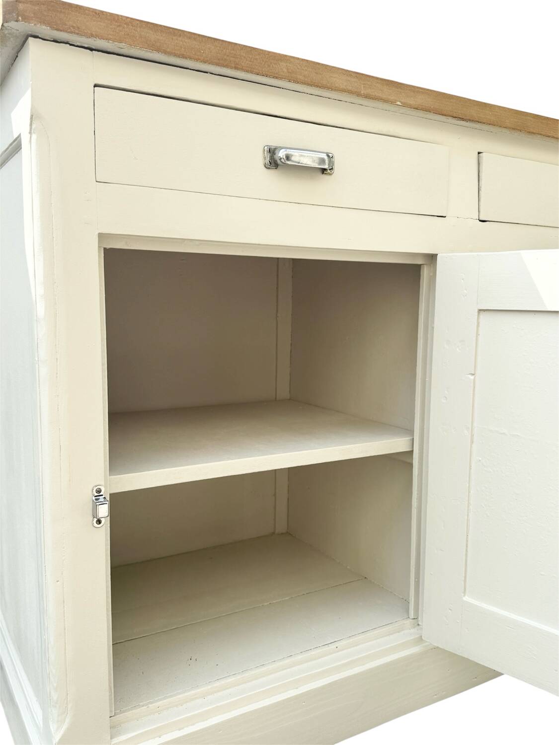 Vintage 3-door wooden sideboard