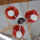 Space Age Chandelier by Napako, Czechoslovakia, 1970s