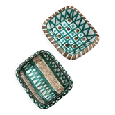Set of 2 Robert Picault ceramic pocket trays