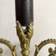 Paire de bougeoirs anciens en bronze