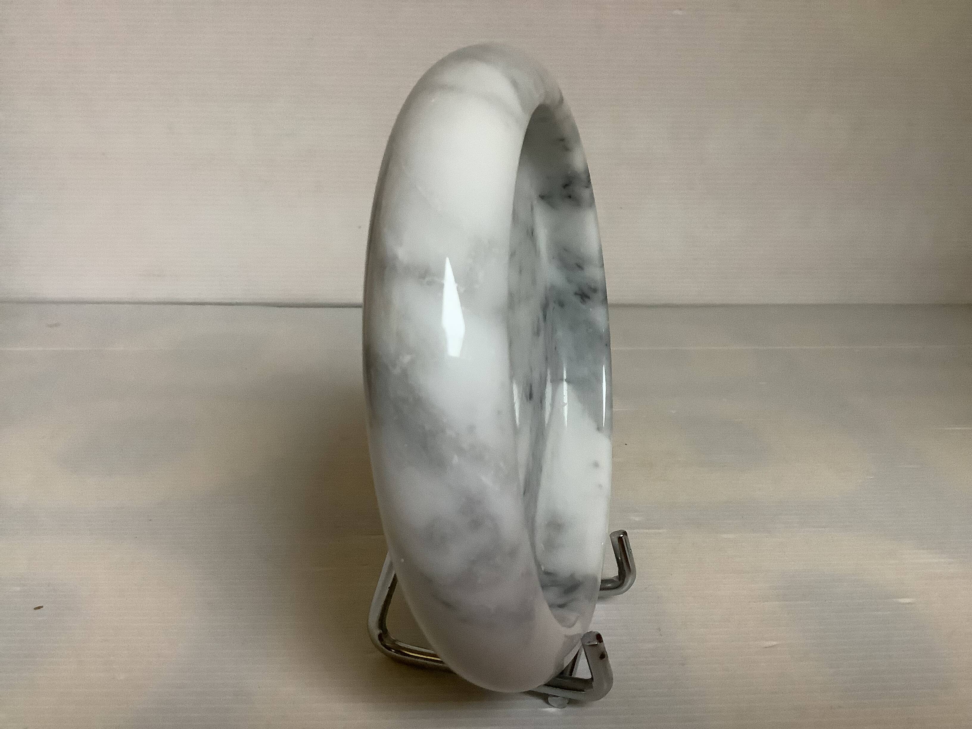 Marble ashtray catchall from Carrara, Italy.