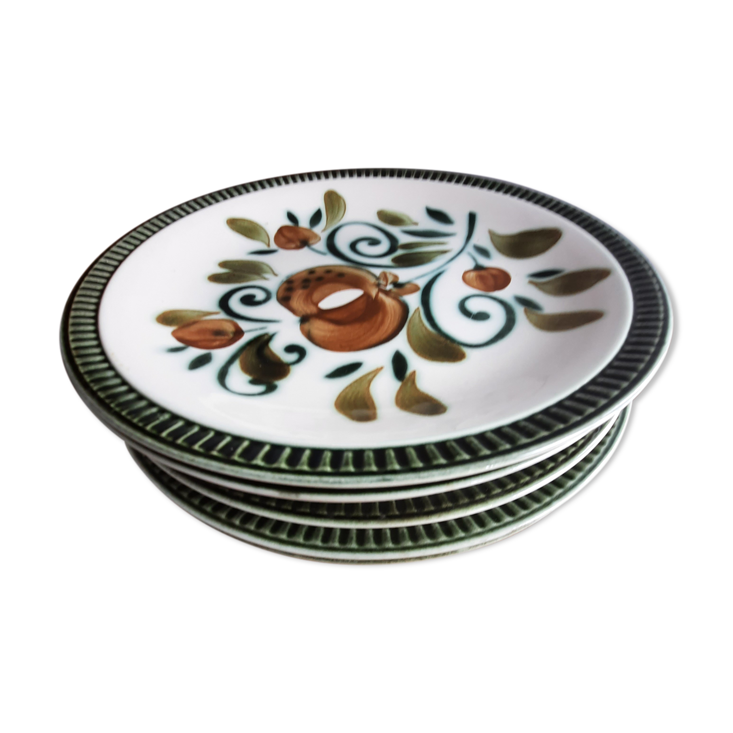 6 plates Boch La Louvière Service Argenteuil