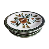 6 plates Boch La Louvière Service Argenteuil