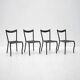 Black Manila dining chairs by Val Padilla for Conran, c.1980