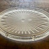 Oval pressed glass trifle art deco 1900