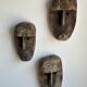 Large Timor mask in patinated wood H:50cm (1)
