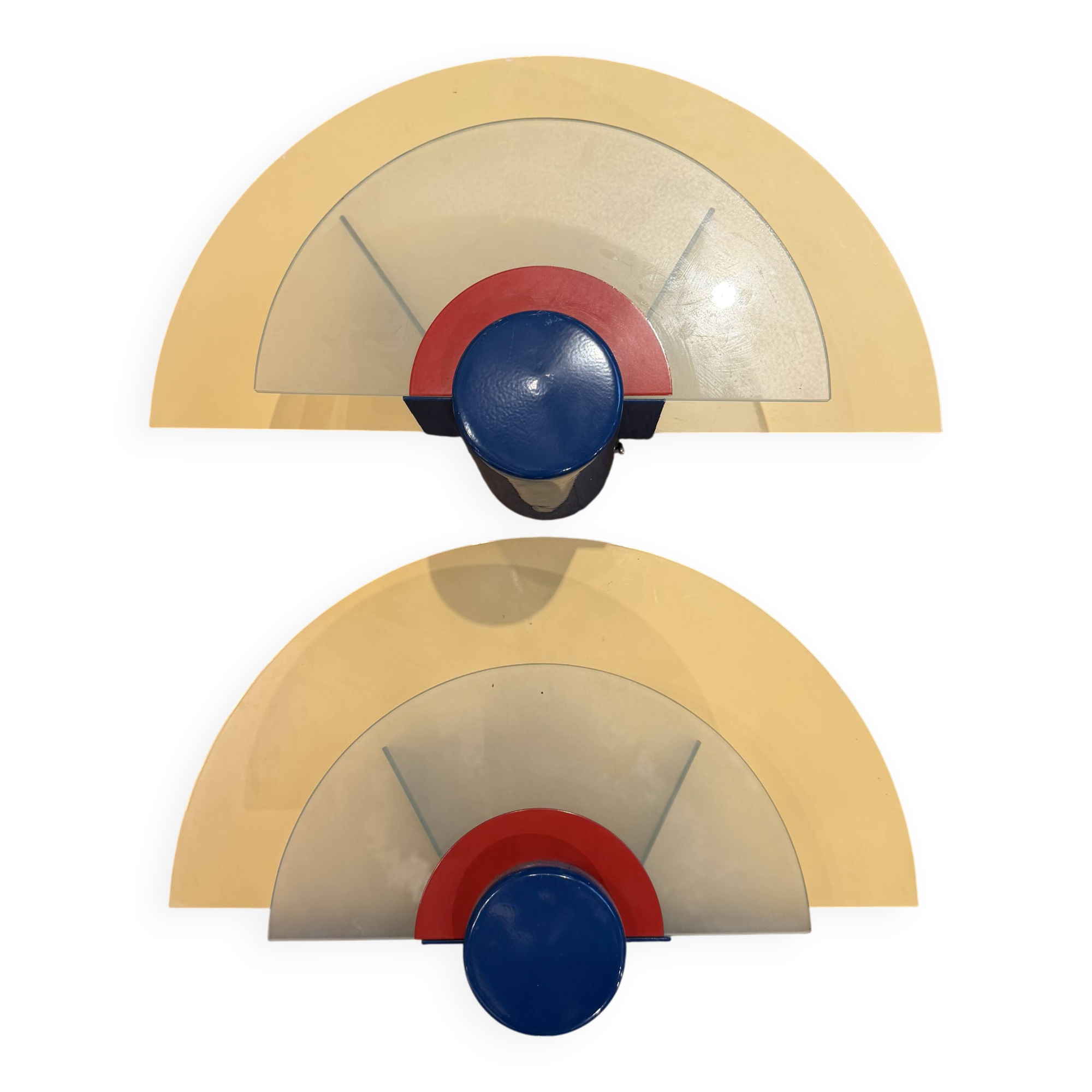 Pair of wall lights, Arlus, 1980