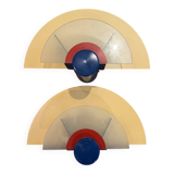 Pair of wall lights, Arlus, 1980