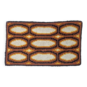 mall rug/carpet/wall tapestry from the mid-century Ege Rya, Denmark, 1970s