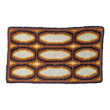petit tapis/tapisserie murale du milieu du siècle Ege Rya, Danemark, années 1970