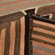 2x5 Salmon Brown Geometric Kilim Rug, 80x170Cm