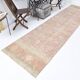 3x12 nuances de tapis de coureur persan rose pâle, 92x371cm