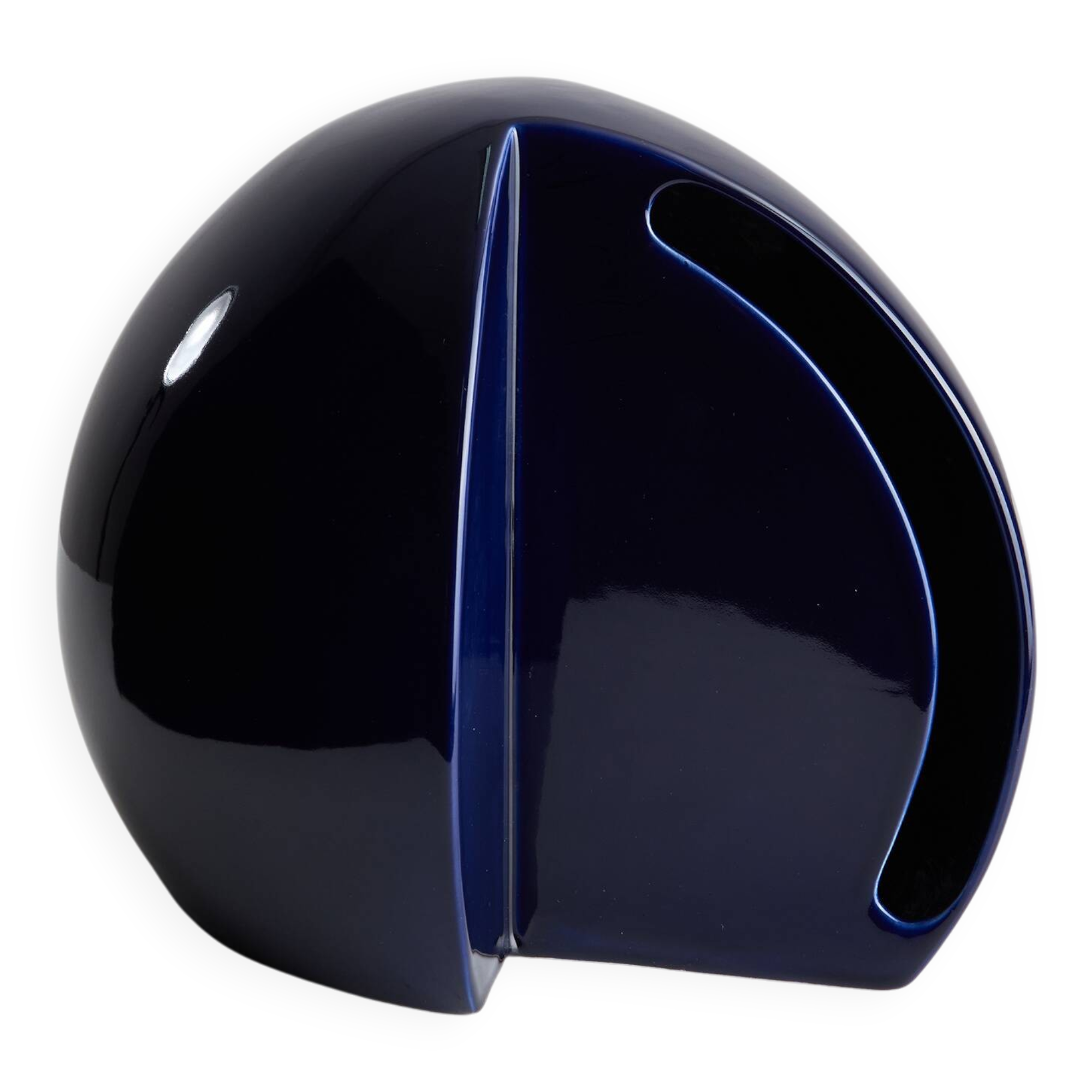 Perdomello 70 Blue Hemisphere Table Lamp, 1970s