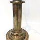 Pair of silver metal candle holders, 1950