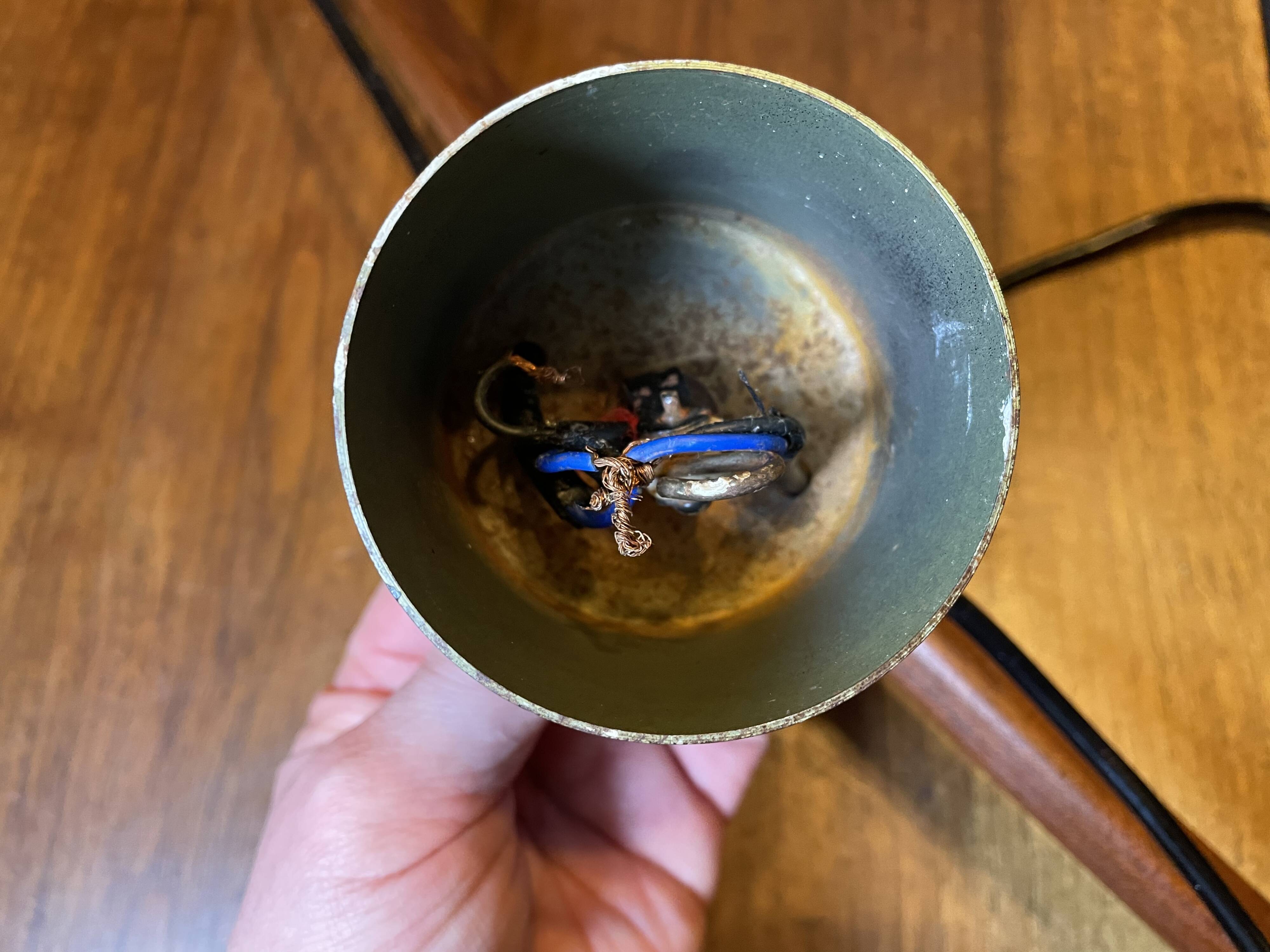 Scandinavian teak pendant light