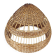 Vintage rattan ceiling light, Czechoslovakia 1960s