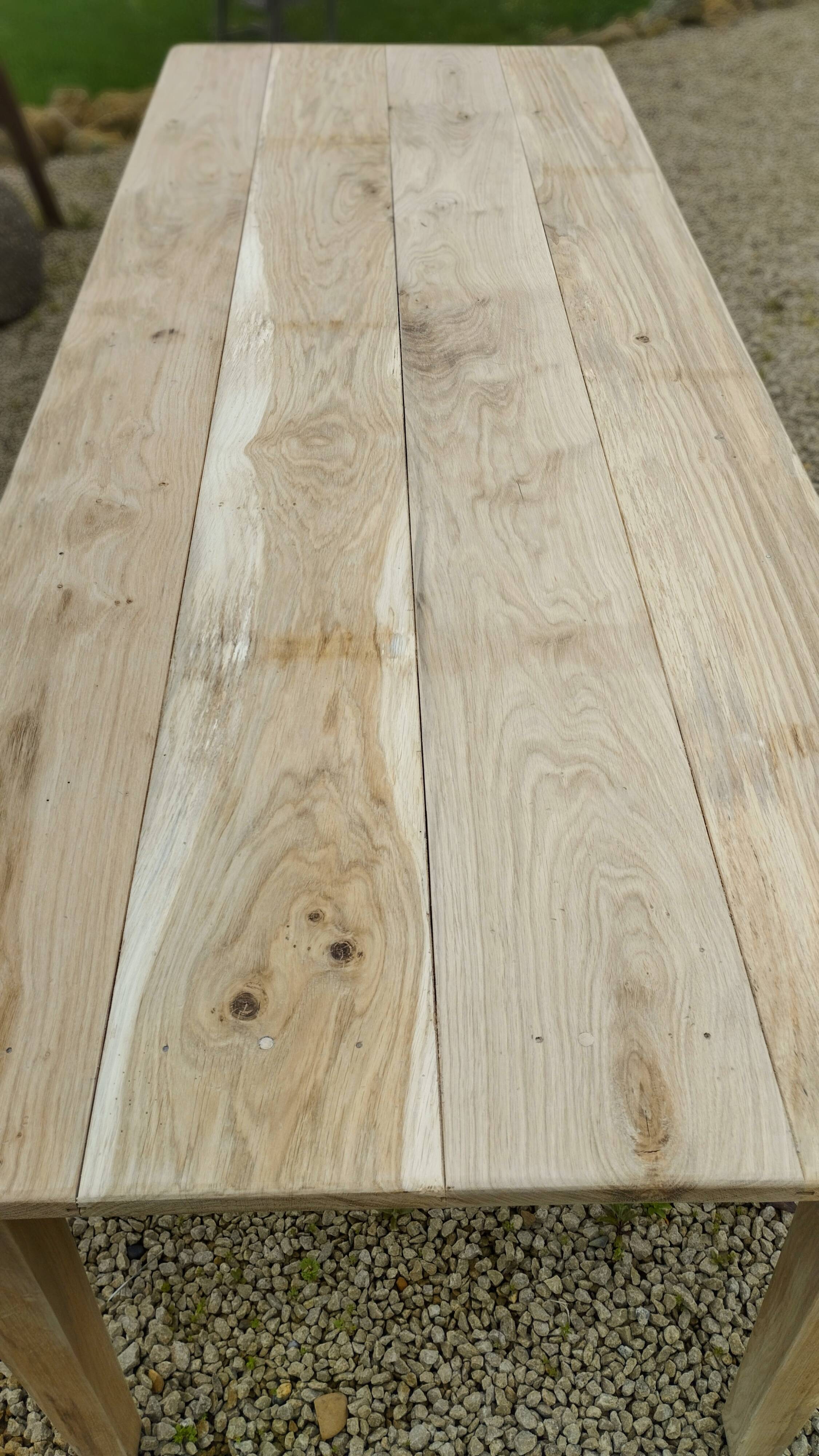 Solid oak farmhouse table 220 X 80 cm