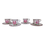 4 tasses à café en grès