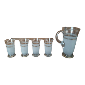Service verres givrés liseré