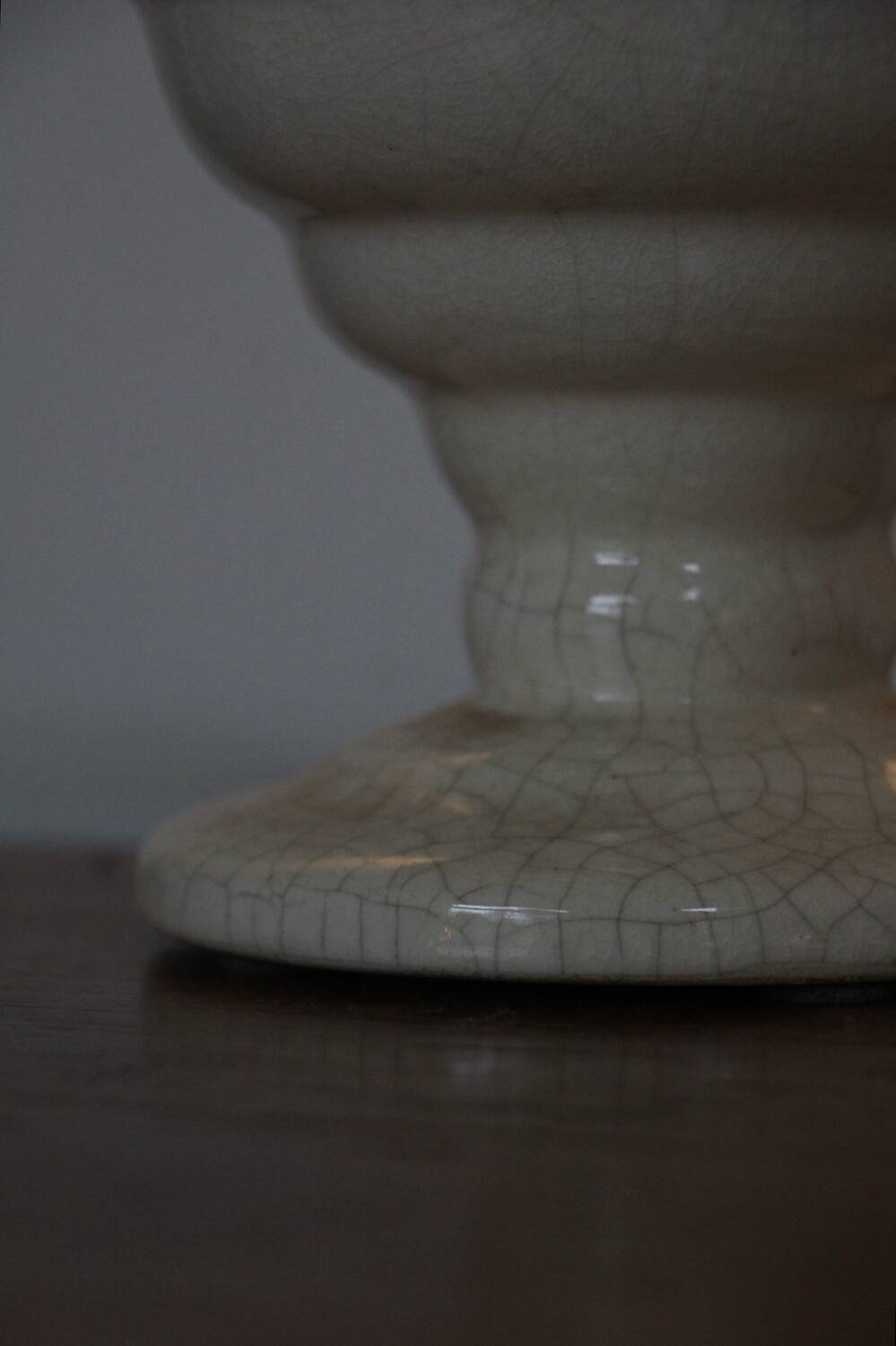 Art Deco cracked torchiere lamp France 1930