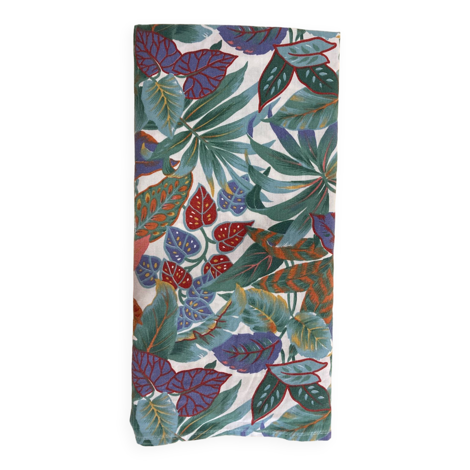 Vintage foliage jungle square tablecloth