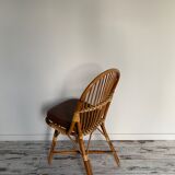 Bamboo and rattan chairs circa 60/70 from maison drucker