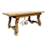 Table de style renaissance en chêne massif XX siècle Table Bureau