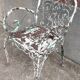 Fauteuil en fer forgé