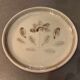 Lot of 6 flat plates in Sarreguemines Jocelyne hand-painted sandstone