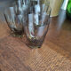 Set of 6 coffee-colored water glasses