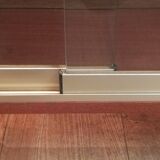 Pair of mahogany veneer showcases