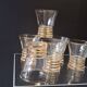 6 antique water glasses in good condition