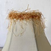 Lampe rétro bois et perles