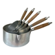 Série de 5 anciennes casseroles mmt urf tournus
