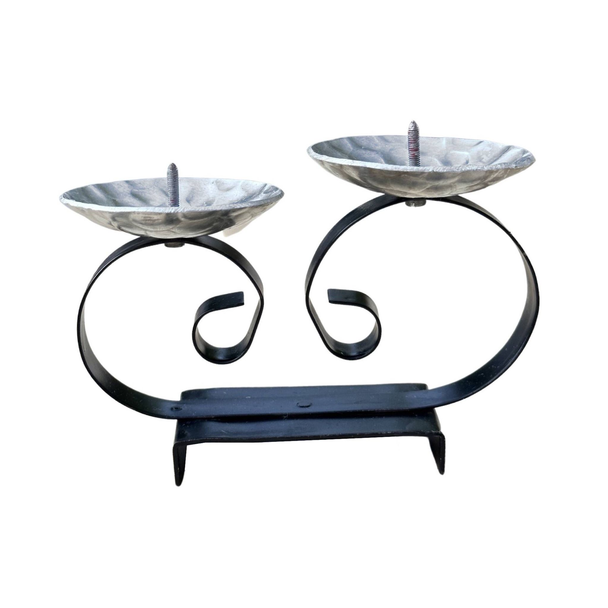 Candlestick for two candles in the mid-century modern style, Belgium, 1960s.