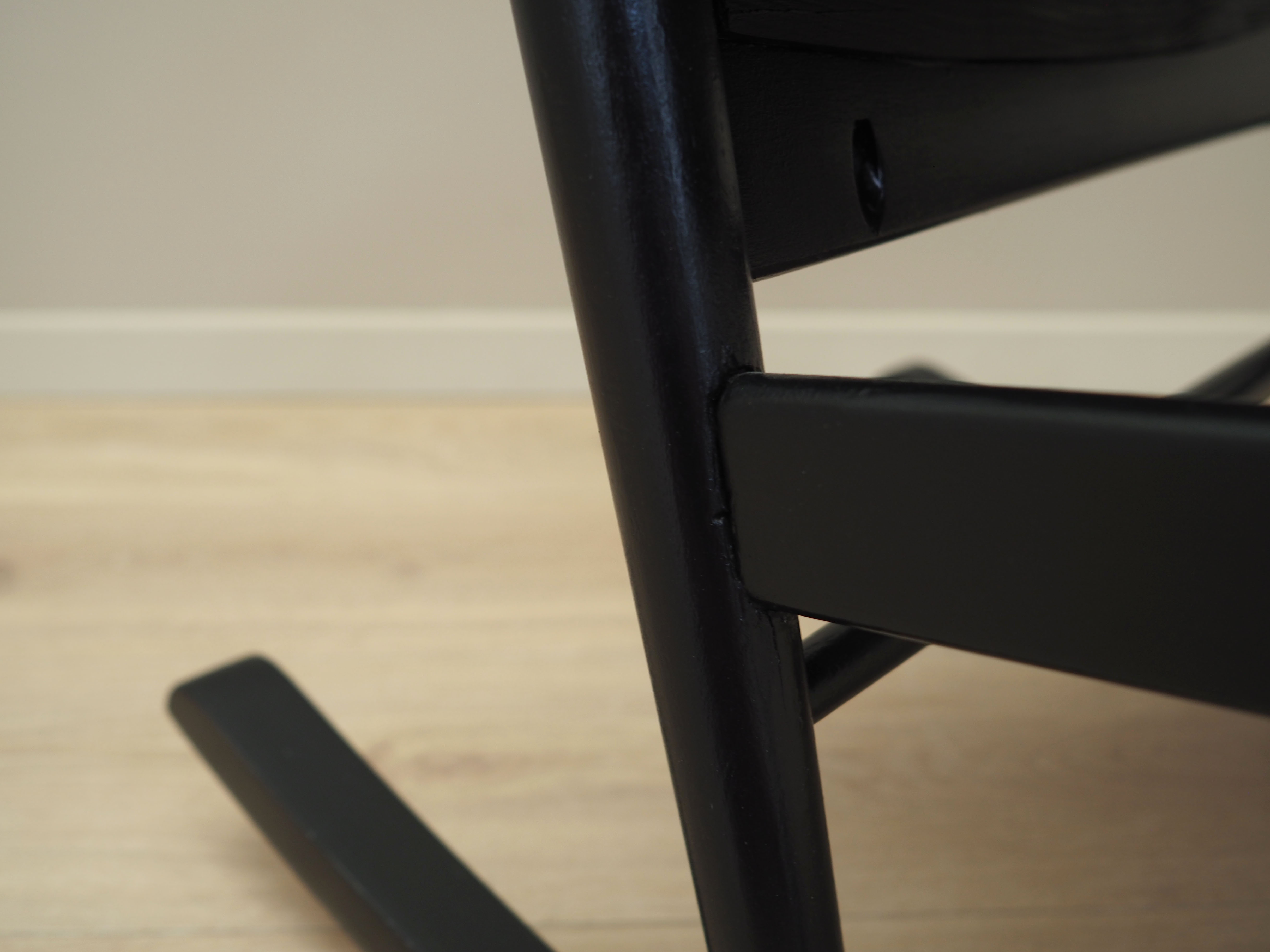 Rocking-chair en hêtre, design danois, années 1970, production: Danemark