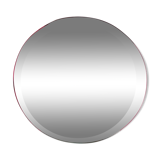 Beveled round mirror