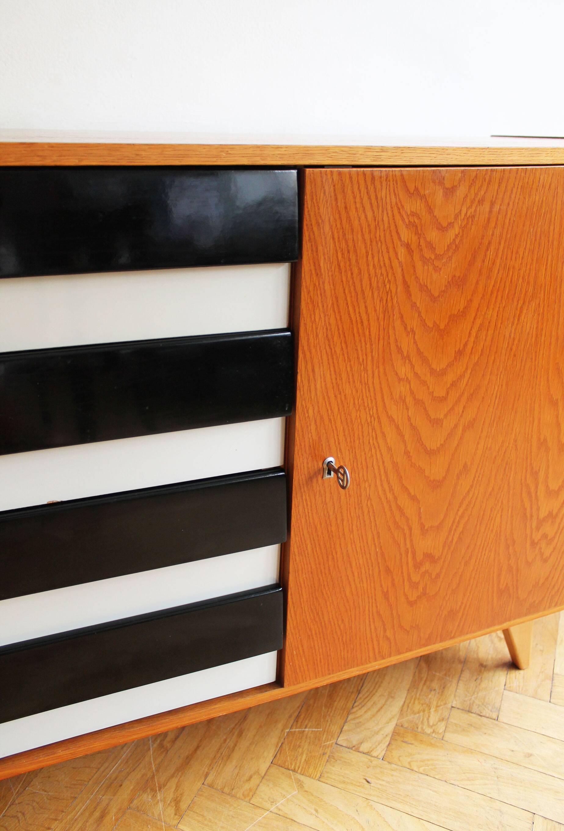 Original 1960s U-458 Sideboard by Jiří Jiroutek, Czechoslovakia
