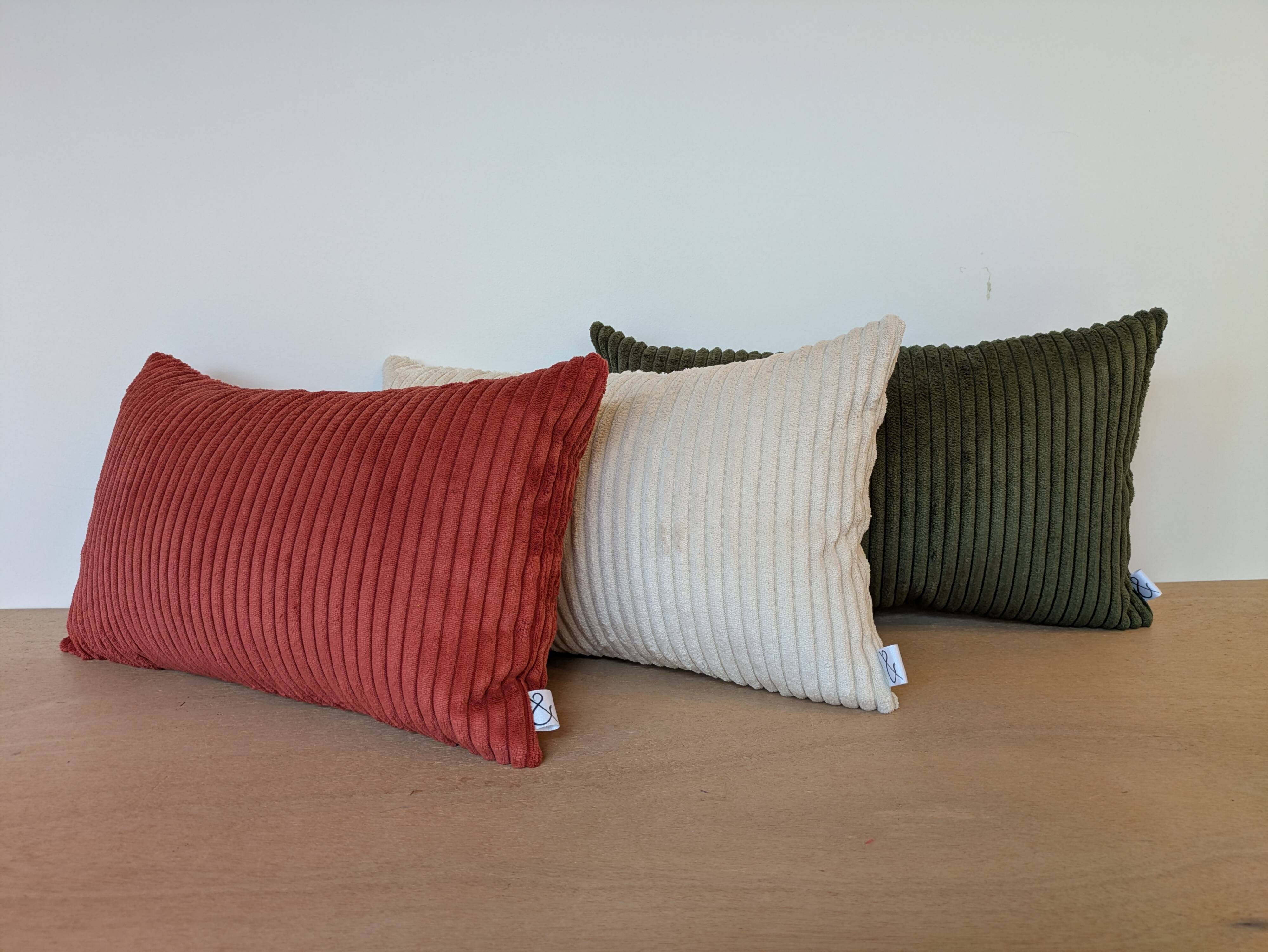 Corduroy cushion