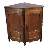 Louis XV period corner cabinet in walnut