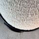 Sculptural Black Ash Wood Stool with Dedar Milano Bouclé Ivory by FORME